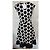 Autre Marque Praslin Preppy Polka Dot Samtkleid Schwarz Weiß - Ansicht 16