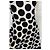 Autre Marque Praslin Preppy Polka Dot Samtkleid Schwarz Weiß - Ansicht 2