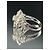 Autre Marque Anello La Regina in Oro Bianco 18k con 21 Diamanti Naturali - vista 10