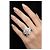 Autre Marque Anello La Regina in Oro Bianco 18k con 21 Diamanti Naturali - vista 3