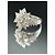 Autre Marque Anello La Regina in Oro Bianco 18k con 21 Diamanti Naturali - vista 9