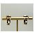 Autre Marque Tri-Color 18k Gold and Diamond Clip-on Earrings Silvery Pink White Golden - view 6