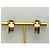 Autre Marque Tri-Color 18k Gold and Diamond Clip-on Earrings Silvery Pink White Golden - view 8