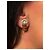 Autre Marque Tri-Color 18k Gold and Diamond Clip-on Earrings Silvery Pink White Golden - view 2