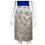 Prada Seidenrock mit Blumenmuster Blau Beige