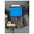 Bolsa de ombro The Kooples Emily em couro azul - vista 3