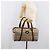 Borsa Boston Burberrys Nova Check Canvas Beige Gold Auth 203894V D'oro - vista 20