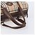 Borsa Boston Burberrys Nova Check Canvas Beige Gold Auth 203894V D'oro - vista 7