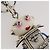 Llavero Robot PRADA en piel Saffiano White LV Auth 204840M Blanco - vista 3