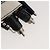 Llavero Robot PRADA en piel Saffiano White LV Auth 204840M Blanco - vista 6