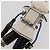 Llavero Robot PRADA en piel Saffiano White LV Auth 204840M Blanco - vista 9