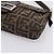 Bolso de hombro FENDI Zucca Canvas Mamma Baguette Negro Marrón Auth 203887V Castaño - vista 14