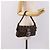 Bolso de hombro FENDI Zucca Canvas Mamma Baguette Negro Marrón Auth 203887V Castaño - vista 25