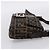 Bolso de hombro FENDI Zucca Canvas Mamma Baguette Negro Marrón Auth 203887V Castaño - vista 4