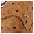 Borsa Boston MCM Logogram Vicetos PVC Pelle Marrone Oro Auth 204073 D'oro - vista 14