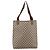 Borsa Tote GUCCI GG Supreme Web Sherry Line PVC Beige Oro 39 02 003 Auth 203840 D'oro - vista 2