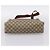 Borsa Tote GUCCI GG Supreme Web Sherry Line PVC Beige Oro 39 02 003 Auth 203840 D'oro - vista 5