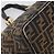 Borsa a mano FENDI Zucca Canvas Marrone Tono Oro Auth 205803 - vista 10