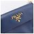Saffiano Portafoglio a spalla con catena PRADA in pelle Safiano Blu Gold Auth 204270 D'oro - vista 19