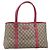 Borsa Tote GUCCI GG Supreme PVC Beige Silver 114595 Auth 201444 Argento - vista 13
