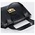 Céline Borsa a mano CELINE Horse Carriage in pelle nera e oro Auth 204622V Nero - vista 6