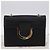 Borsa a tracolla Salvatore Ferragamo Gancini Chain in pelle nera e oro autentica 204374A - vista 12