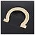 Borsa a tracolla Salvatore Ferragamo Gancini Chain in pelle nera e oro autentica 204374A - vista 22