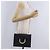Borsa a tracolla Salvatore Ferragamo Gancini Chain in pelle nera e oro autentica 204374A - vista 30