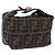 Borsa a Mano FENDI Zucca Canvas Nero Marrone Auth 203488