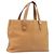 Borsa a mano BURBERRY in pelle beige e oro Auth 201376 D'oro