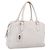 FENDI Celeria Handtasche aus Leder Weiß Silber Auth 201501