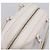 FENDI Celeria Handtasche aus Leder Weiß Silber Auth 201501 - Ansicht 6