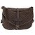 Borsa LOUIS VUITTON Monogram Mini Lin Saumur 30 Brown Fuzan M95227 LV Auth BA15702 Marrone - vista 13