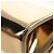 Borsa a tracolla Salvatore Ferragamo Gancini in pelle metallizzata Oro Auth 203812V - vista 19