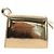 Borsa a tracolla Salvatore Ferragamo Gancini in pelle metallizzata Oro Auth 203812V - vista 2