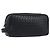 Borsa a pochette BOTTEGA VENETA INTRECCIATO in pelle nera e argento 244706 Auth 204700V Nero