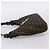 Bolsa de Ombro FENDI Zucca Canvas Mamma Baguette Preta Castanha Auth BA15806V Marrom Preto - vista 3