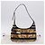 Borsa a mano Salvatore Ferragamo Leopard Nylon Pelle Beige Gold Auth am12601V D'oro - vista 12
