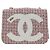 Borsa a tracolla con catena CHANEL Flap Pouch Tweed Rossa CC Tono Oro Auth 167617SM Rosso - vista 13