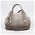 Bolso de mano Prada Gathered de piel 2way Gris Plata Auth 204095V Castaño - vista 12
