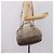 Bolso de mano Prada Gathered de piel 2way Gris Plata Auth 204095V Castaño - vista 28