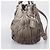Bolso de mano Prada Gathered de piel 2way Gris Plata Auth 204095V Castaño - vista 3