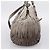 Bolso de mano Prada Gathered de piel 2way Gris Plata Auth 204095V Castaño - vista 4