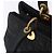 Borsa Christian Dior Lady Dior Canage Canvas Black Gold Auth 201352 Nero D'oro - vista 17