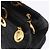 Borsa Christian Dior Lady Dior Canage Canvas Black Gold Auth 201352 Nero D'oro - vista 24
