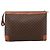 Céline Borsa a pochette CELINE Macadam PVC Pelle Marrone Oro Auth 201520A D'oro - vista 2