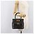 Céline CELINE Macadam Canvas Vanity Handtasche PVC Leather Black Gold Auth 201453A Schwarz Golden - Ansicht 25