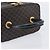 Céline CELINE Macadam Canvas Vanity Handtasche PVC Leather Black Gold Auth 201453A Schwarz Golden - Ansicht 7