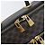 Céline CELINE Macadam Canvas Vanity Handtasche PVC Leather Black Gold Auth 201453A Schwarz Golden - Ansicht 9