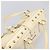 Borsa a mano Miu Miu Leather Ivory Gold Auth 202657A D'oro Crudo - vista 7